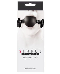 Sinful Soft Silicone Ball Gag - Pink: Body-Safe Comfort and Style for Extended Play