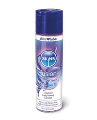 Skins Fusion Hybrid Silicone & Water Based Lubricant - 4.4 oz: Long-Lasting, Silky Smooth Hybrid Lube for Ultimate Comfort