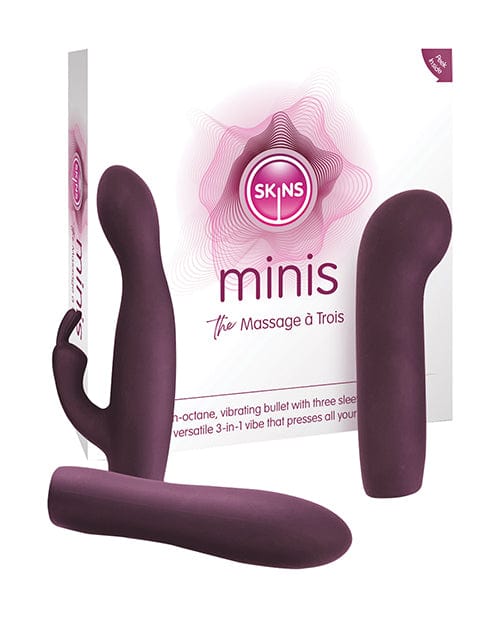 Skins Minis Massage A Trois - Magenta Stimulators