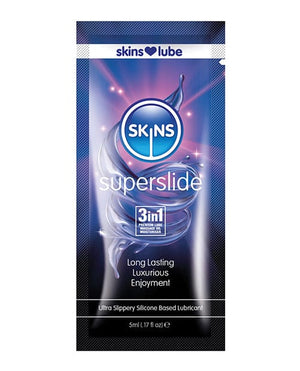 Skins Super Slide Silicone Based Lubricant - 5 ml Foil Lubricants