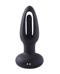 Snuggy Flapping Anal Plug Vibrator - Black: Booty-Shaking Thrills with Powerful Flapping and Vibration Modes