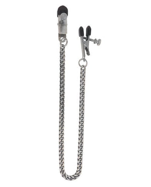 Spartacus Adjustable Broad Tip Clamps - Jewel Chain Bondage Blindfolds & Restraints