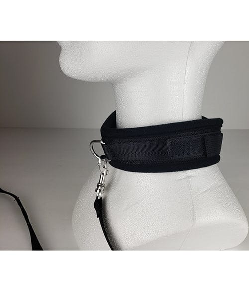 Spartacus Collar & Leash - Neoprene Bondage Blindfolds & Restraints