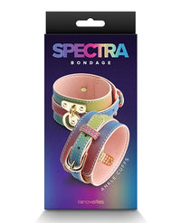 Spectra Bondage Ankle Cuffs - Rainbow: Colorful, Comfortable, and Perfect for Play