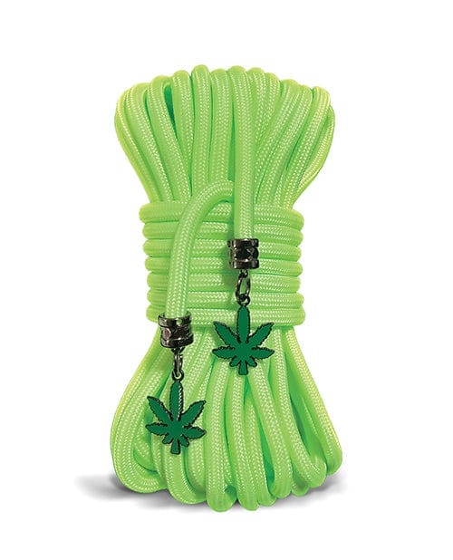 Stoner Vibes Glow in the Dark Rope - Green Bondage Blindfolds & Restraints