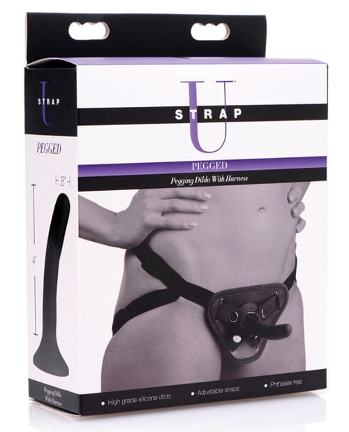 Strap U Pegged Pegging Dildo w/Harness Strap Ons