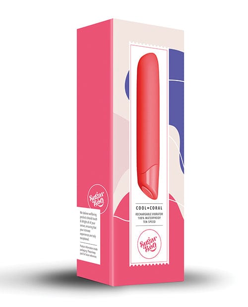 SugarBoo Cool Coral Rechargeable Vibrator - Coral Stimulators