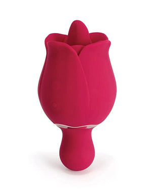 Sylvia Tongue Licking Rose Vibrator - Red Stimulators