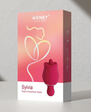 Sylvia Tongue Licking Rose Vibrator - Red Stimulators