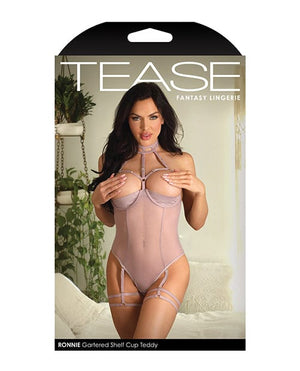 Tease Ronnie Microfiber Underwire Shelf Cup Teddy Mauve Lingerie