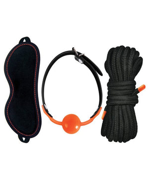 The 9's Orange is the New Black Kit #2 - See No Evil Speak No Evil Bondage Blindfolds & Restraints