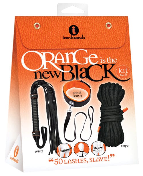 The 9's Orange is the New Black Kit #3 - 50 Lashes Slave Bondage Blindfolds & Restraints