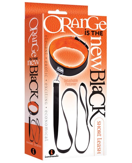 The 9's Orange is the New Black Short Leash Bondage Blindfolds & Restraints