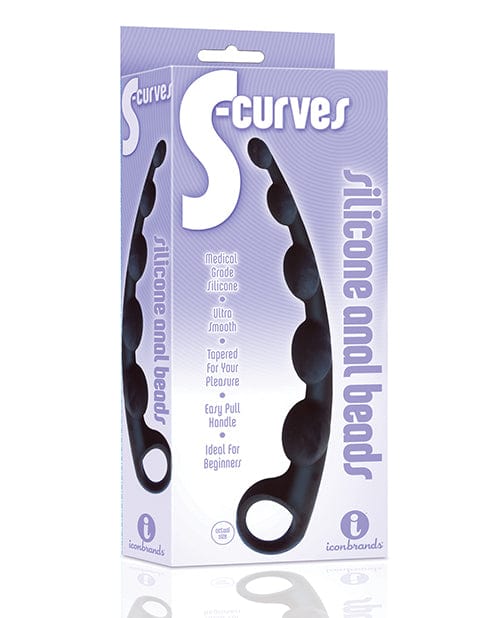 The 9's S-Curved Silicone Anal Beads Anal Products