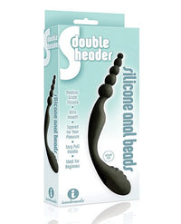 The 9's S Double Header Double-Ended Silicone Anal Beads: Dual Pleasure for Extended Exploration