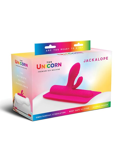 The Cowgirl Unicorn Jackalope Silicone Attachment - Pink Sex Machines