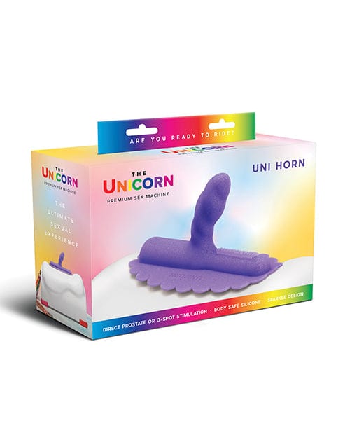 The Cowgirl Unicorn Uni Horn Silicone Attachment - Purple Sex Machines