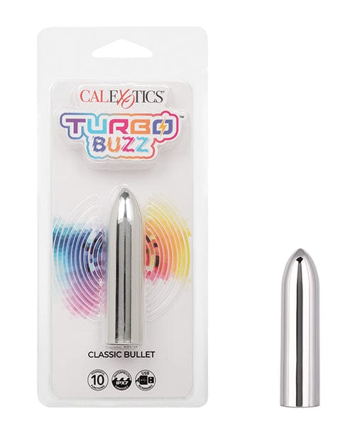 Turbo Buzz Classic Bullet Stimulator Silver Stimulators