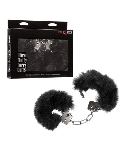 Ultra Fluffy Furry Cuffs Black Bondage Blindfolds & Restraints