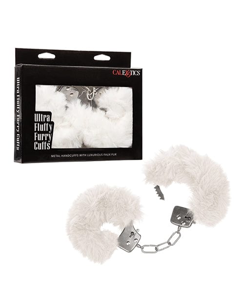 Ultra Fluffy Furry Cuffs White Bondage Blindfolds & Restraints