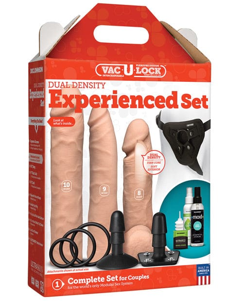 Vac-U-Lock Dual Density Experienced Set - Vanilla Dongs & Dildos