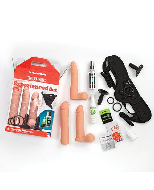 Vac-U-Lock Dual Density Experienced Set - Vanilla Dongs & Dildos