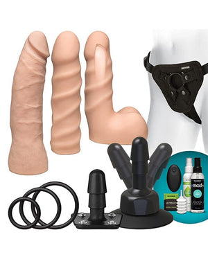 Vac-u-lock Dual Density Starter Set W/wireless Remote Dongs & Dildos