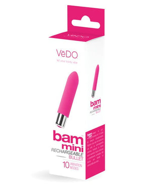 Vedo Bam Mini Rechargeable Bullet Vibe Foxy Pink Stimulators