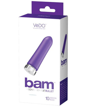 Vedo Bam Rechargeable Bullet Into You Indigo Stimulators