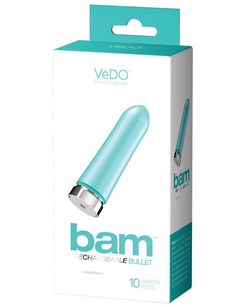 Vedo Bam Rechargeable Bullet Tease Me Turquoise Stimulators