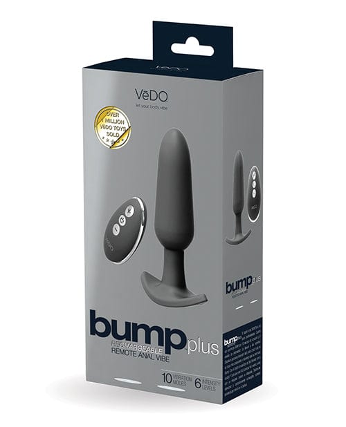 VeDO Bump Plus Rechargeable Remote Control Anal Vibe - Just Black Anal Products