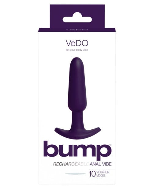 Vedo Bump Rechargeable Anal Vibe Purple Anal Products