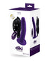 VeDO Diki Rechargeable Vibrating Dildo w/Harness - Deep Purple Strap Ons