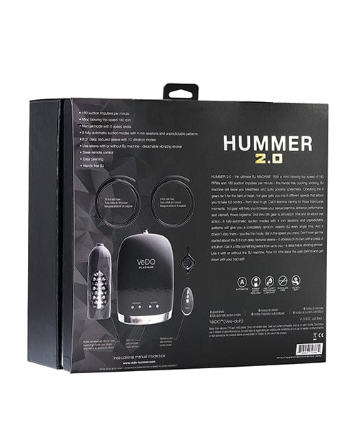 VeDO Hummer 2.0 Masturbator - Black Dolls & Masturbators
