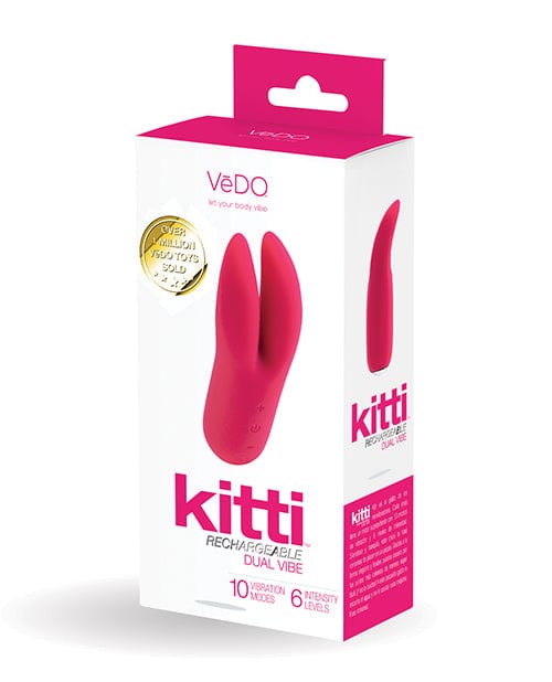 Vedo Kitti Rechargeable Dual Vibe Foxy Pink Stimulators