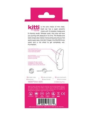 Vedo Kitti Rechargeable Dual Vibe Foxy Pink Stimulators