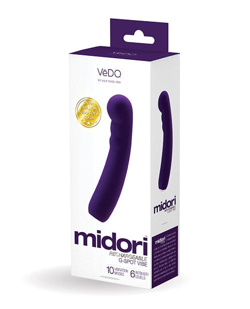 Vedo Midori Rechargeable G Spot Vibe Deep Purple Vibrators