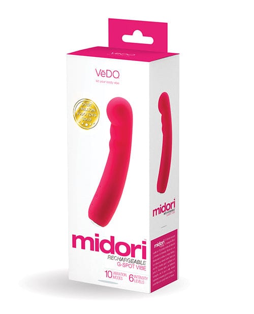 Vedo Midori Rechargeable G Spot Vibe Foxy Pink Vibrators