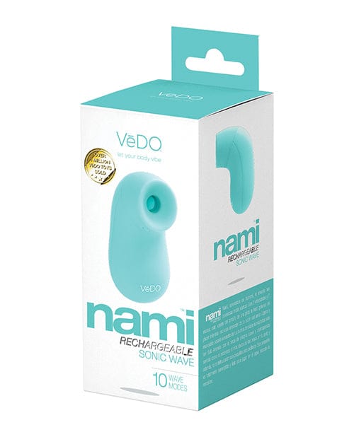 Vedo Nami Rechargeable Sonic Vibe Tease Me Turquoise Stimulators