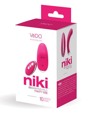 Vedo Niki Rechargeable Panty Vibe Foxy Pink Stimulators