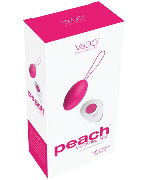 Vedo Peach Rechargeable Egg Vibe Foxy Pink Stimulators