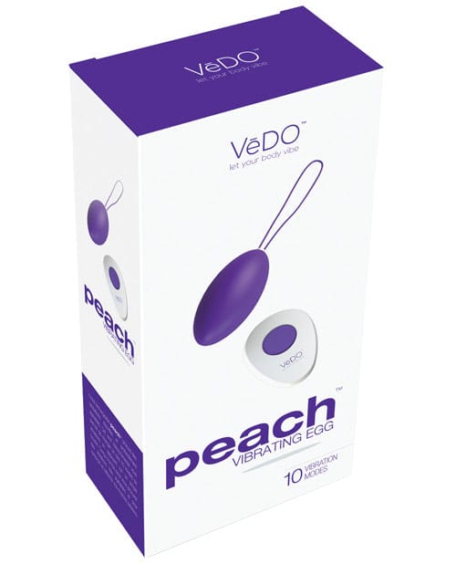 Vedo Peach Rechargeable Egg Vibe Into You Indigo Stimulators