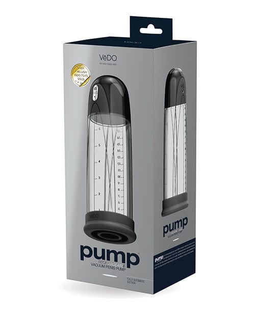 VeDO Pump Rechargeable Vacuum Penis Pump - Just Black Penis Enhancement