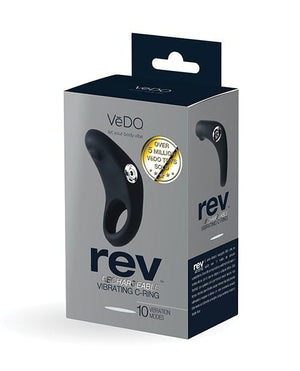 Vedo Rev Rechargeable C Ring Black Penis Enhancement