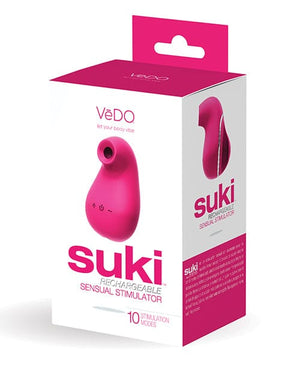 Vedo Suki Rechargeable Vibrating Sucker Foxy Pink Stimulators