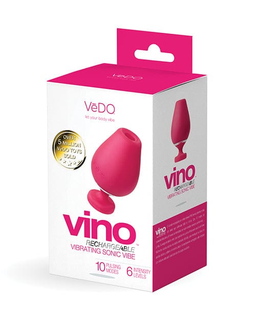 Vedo Vino Rechargeable Sonic Vibe Pink Stimulators