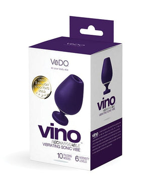 Vedo Vino Rechargeable Sonic Vibe Purple Stimulators