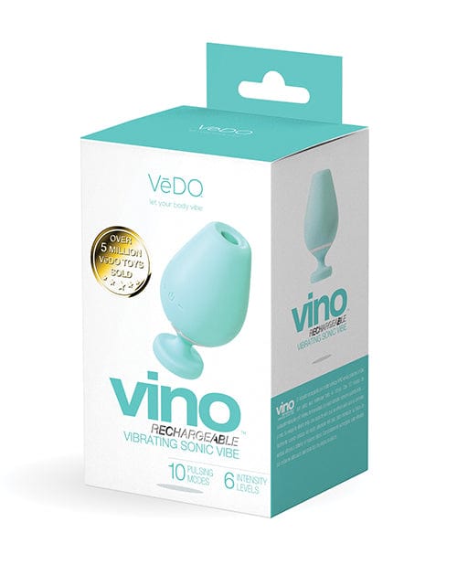 Vedo Vino Rechargeable Sonic Vibe Turquoise Stimulators