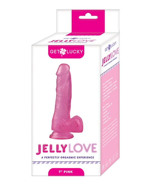Voodoo Get Lucky 7" Jelly Series Jelly Love Pink Dongs & Dildos