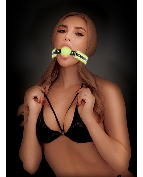 Whip Smart Glow In The Dark Deluxe Silicone Ball Gag Bondage Blindfolds & Restraints